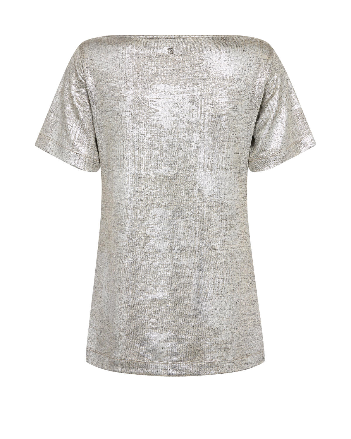 Niva Metallic t-shirt – sølvfarvet